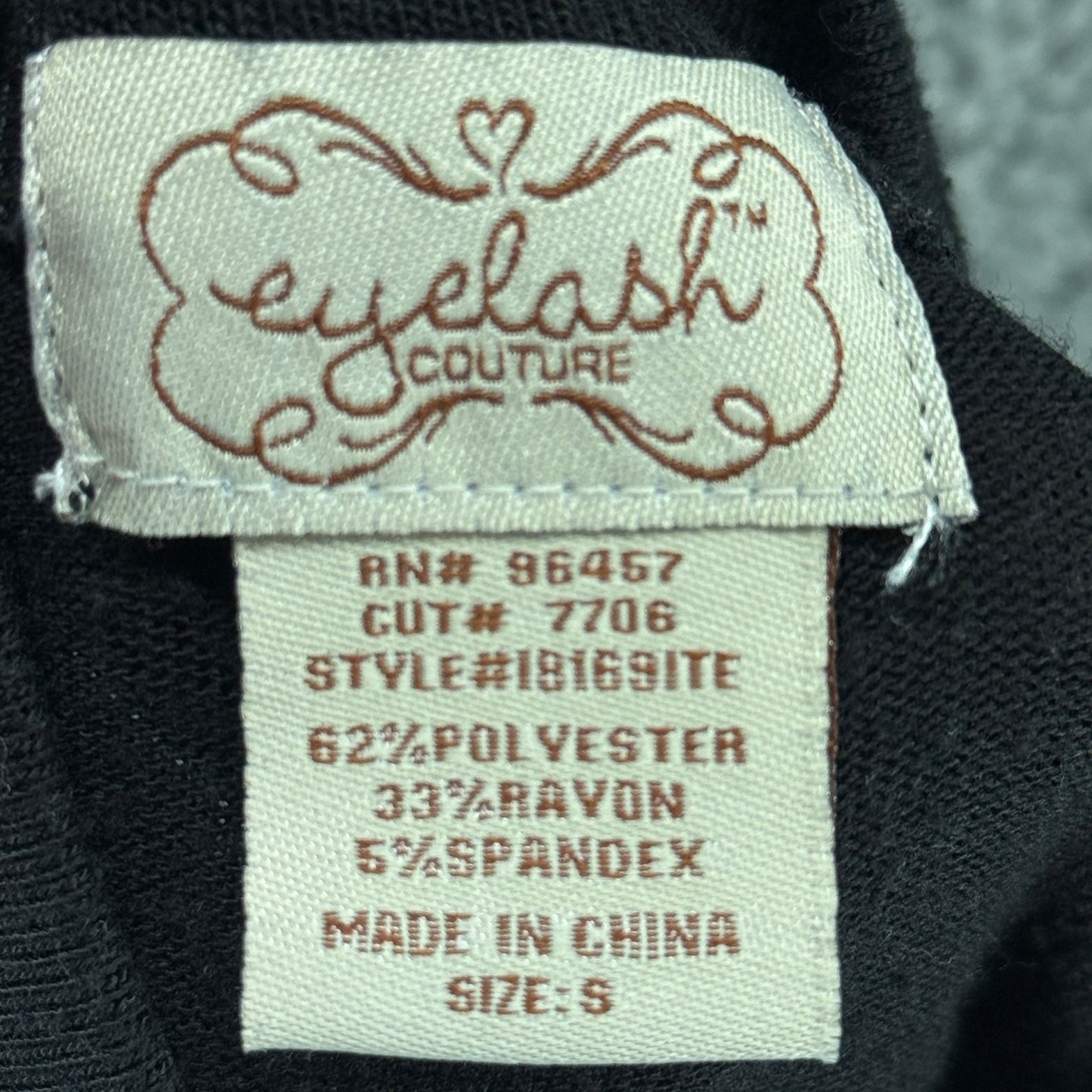 2 PACK Eyelash Couture Button Front Tops Womens S Black White Stretch