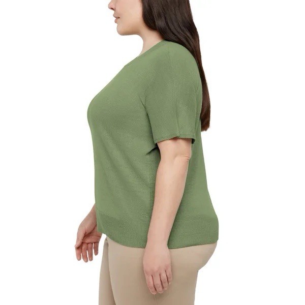 Banana Republic Women’s Linen Blend short sleeve top Crew neck fit T Shirt
