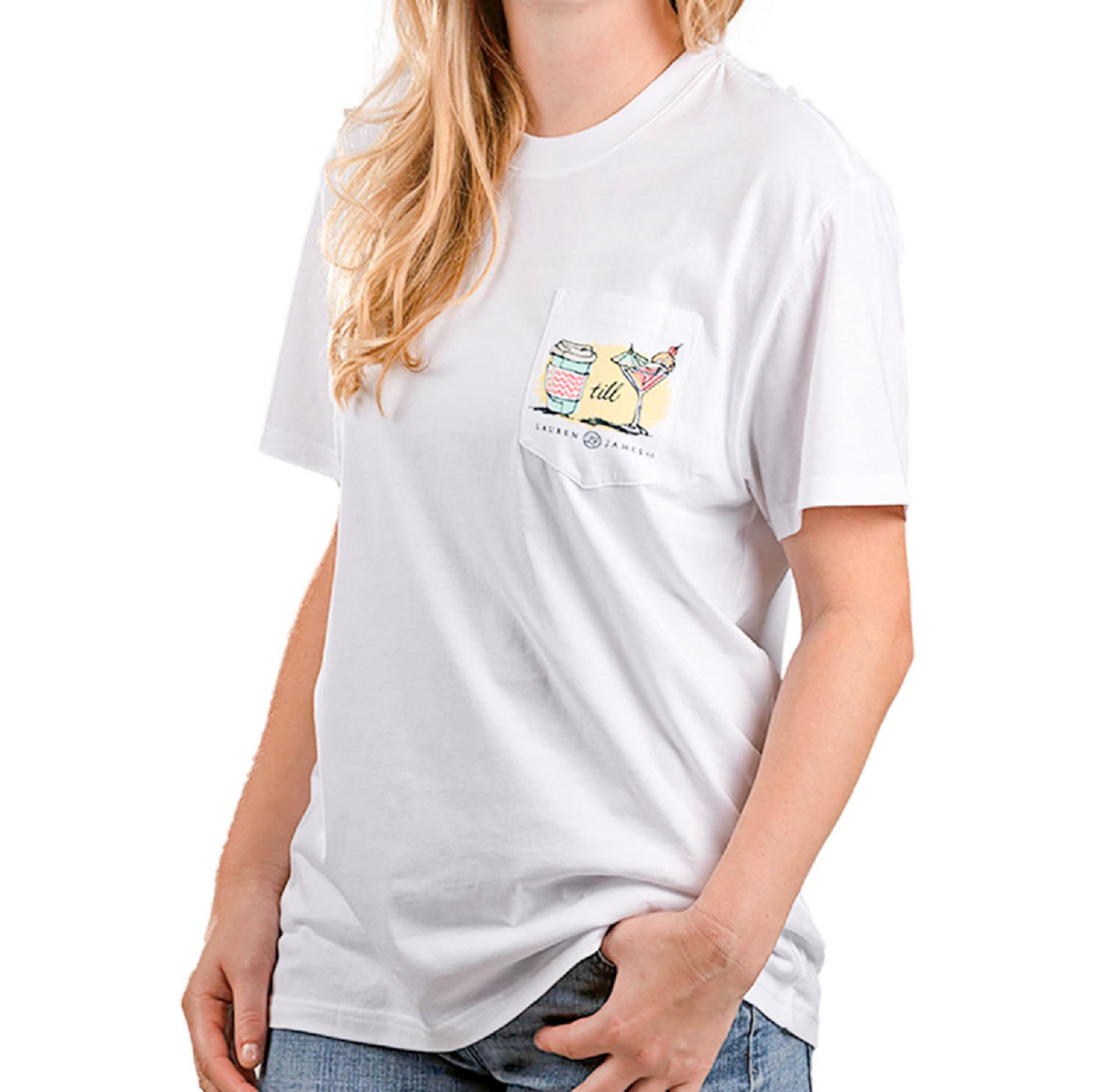 WOMEN’S SHORT SLEEVE GRAPHIC TEE BY LAUREN JAMES ~ SELECT COLOR & SIZE NEW