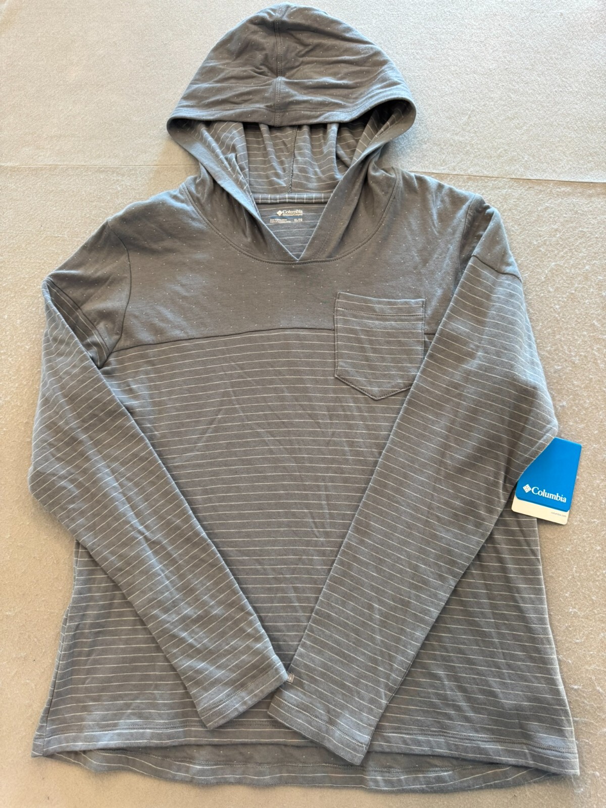 Columbia Hoodie Shirt Womens XL New Harrlow Hills Outdoor Hiking Athleisure