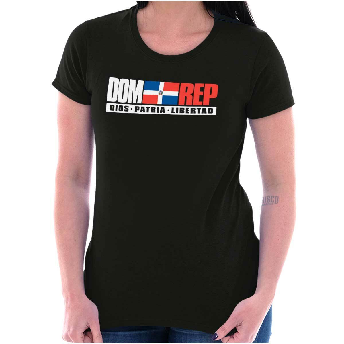 Dominican Republic Flag Official Pride Gift Graphic T Shirts for Women T-Shirts