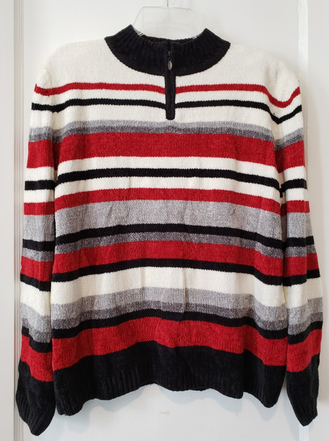 NWOT Alfred Dunner half-zip up sweater size L # 608