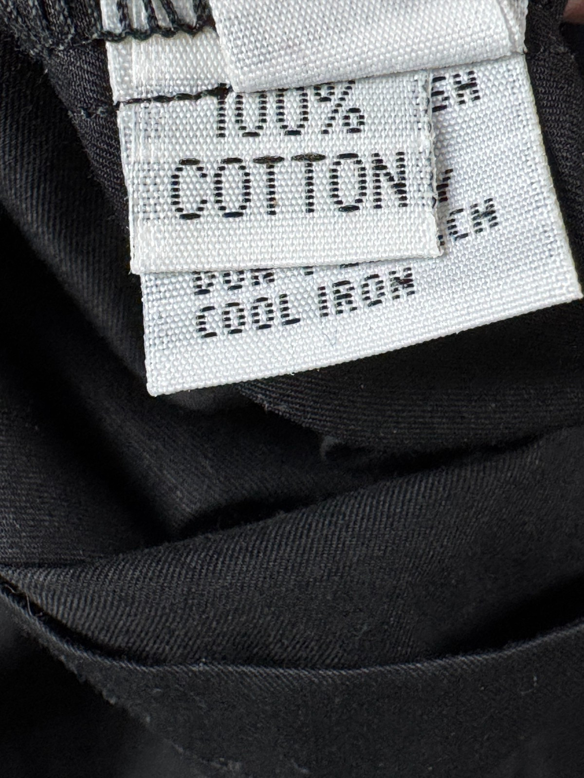 Planet by Lauren G Poplin Shirt One Size Black Boxy Oversized Modern Minimalist