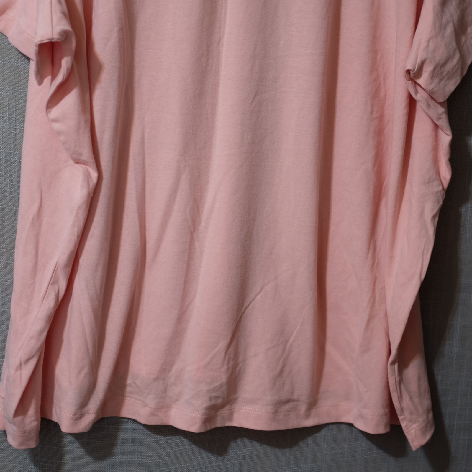 Nwot! Roaman’s Embroidery T-Shirt Tunic Pink Woman’s 5X 38/40 #H53-3