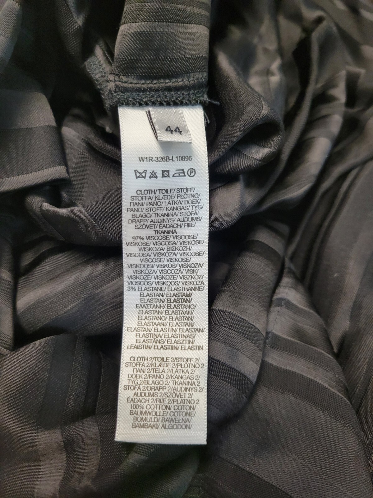New $575 Paul Smith Button Viscose Blend Shirt Blouse Women’s LARGE IT 44 Black