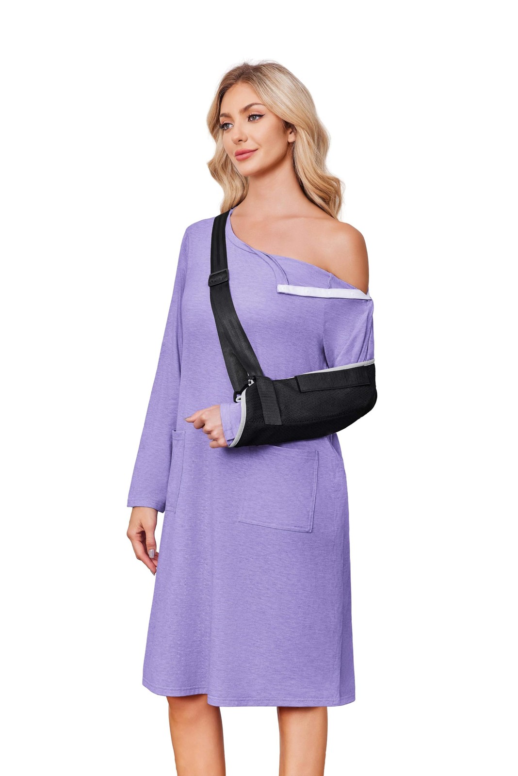 Deyeek Post Shoulder Surgery Gowns for Women Tear Away Recovery Dress | Side …