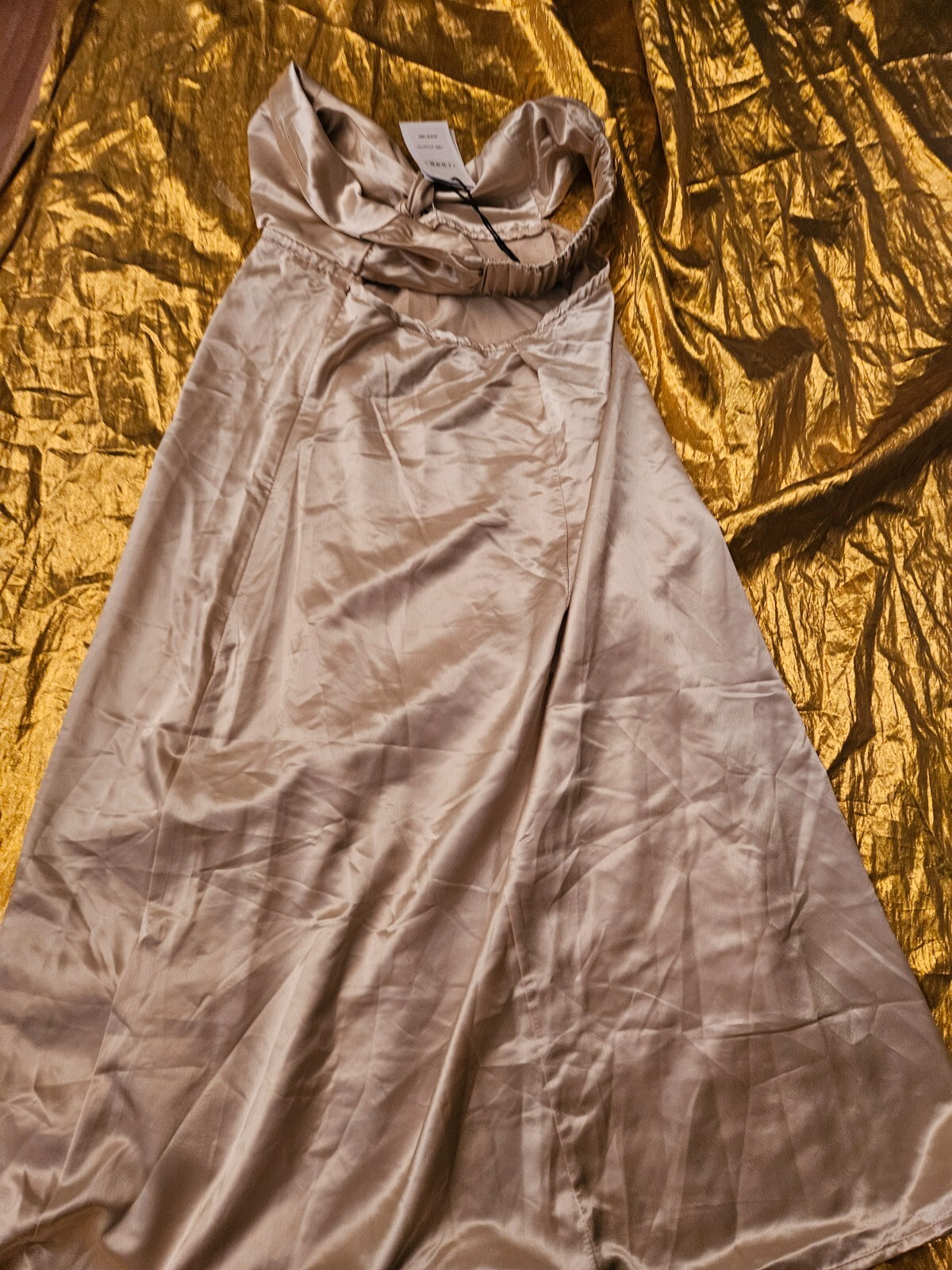 NEW CIDER brand GOLD GOLDEN DRESS – SIZE Women’s Women S SMALL (30 Inches Long)