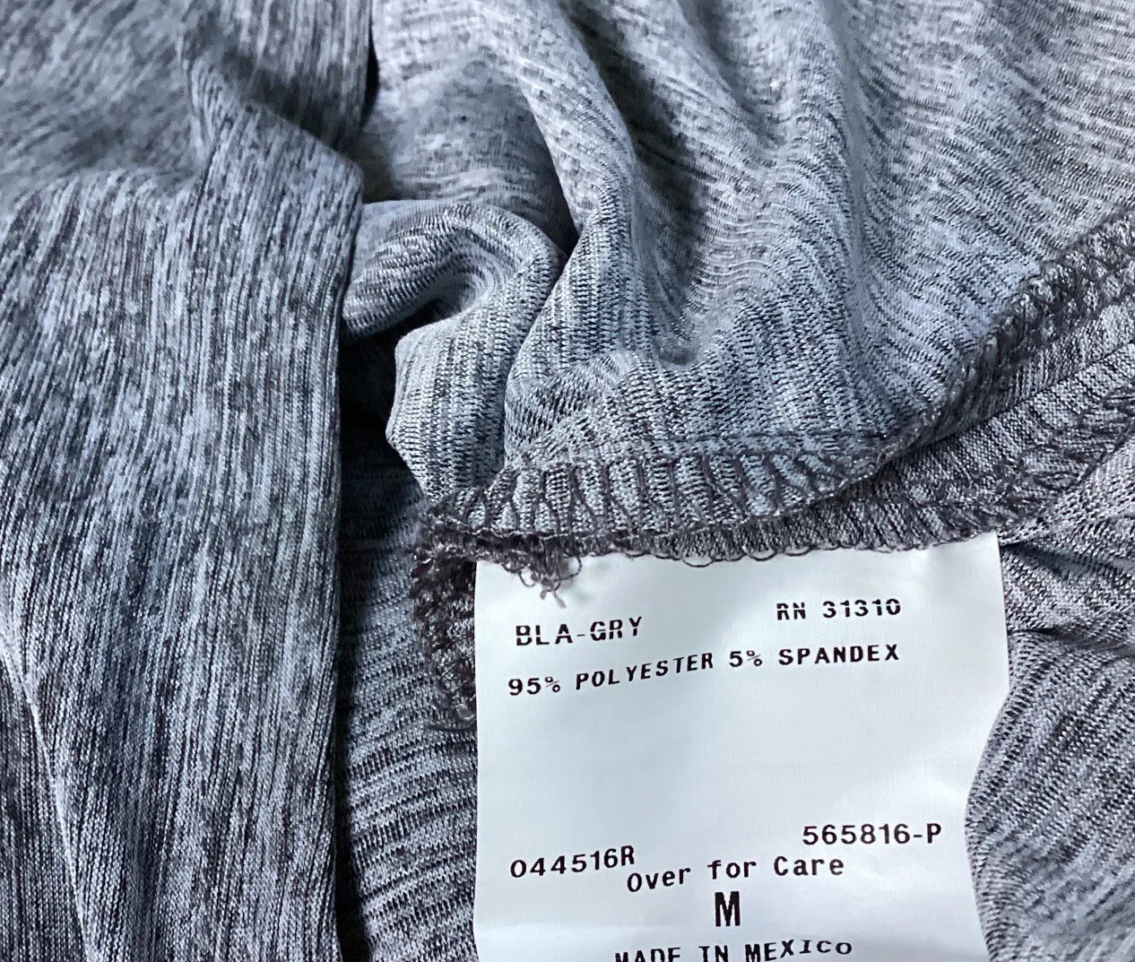 NWT AB Studio Women’s Size Medium Blouse Top Chocker Neckline Silver Gray Short