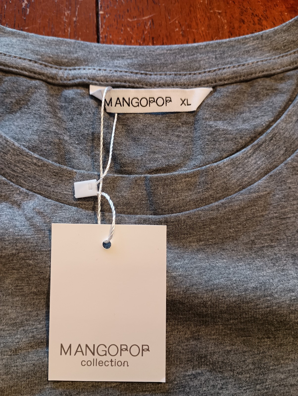 MANGOPOP Women’s Gray Long Sleeve Bodysuit Size XL