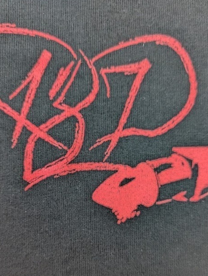 Vintage 187 Inc Tattoo Pinup Girl T-Shirt Womens M Black NWT Skater Y2K 16.5×26