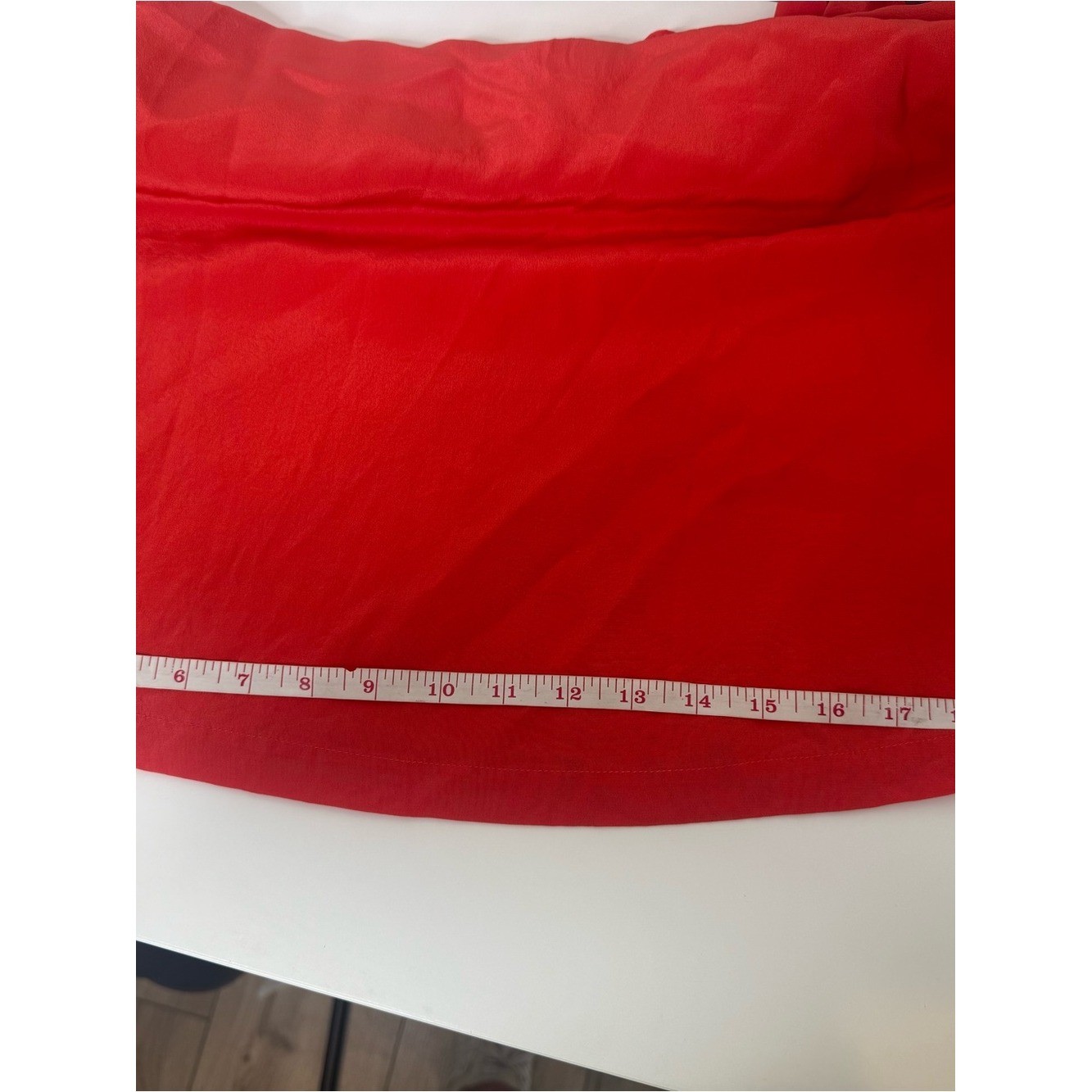 J.Crew 100% Silk Cold Shoulder Ruffle Top Coral Orange Size 10