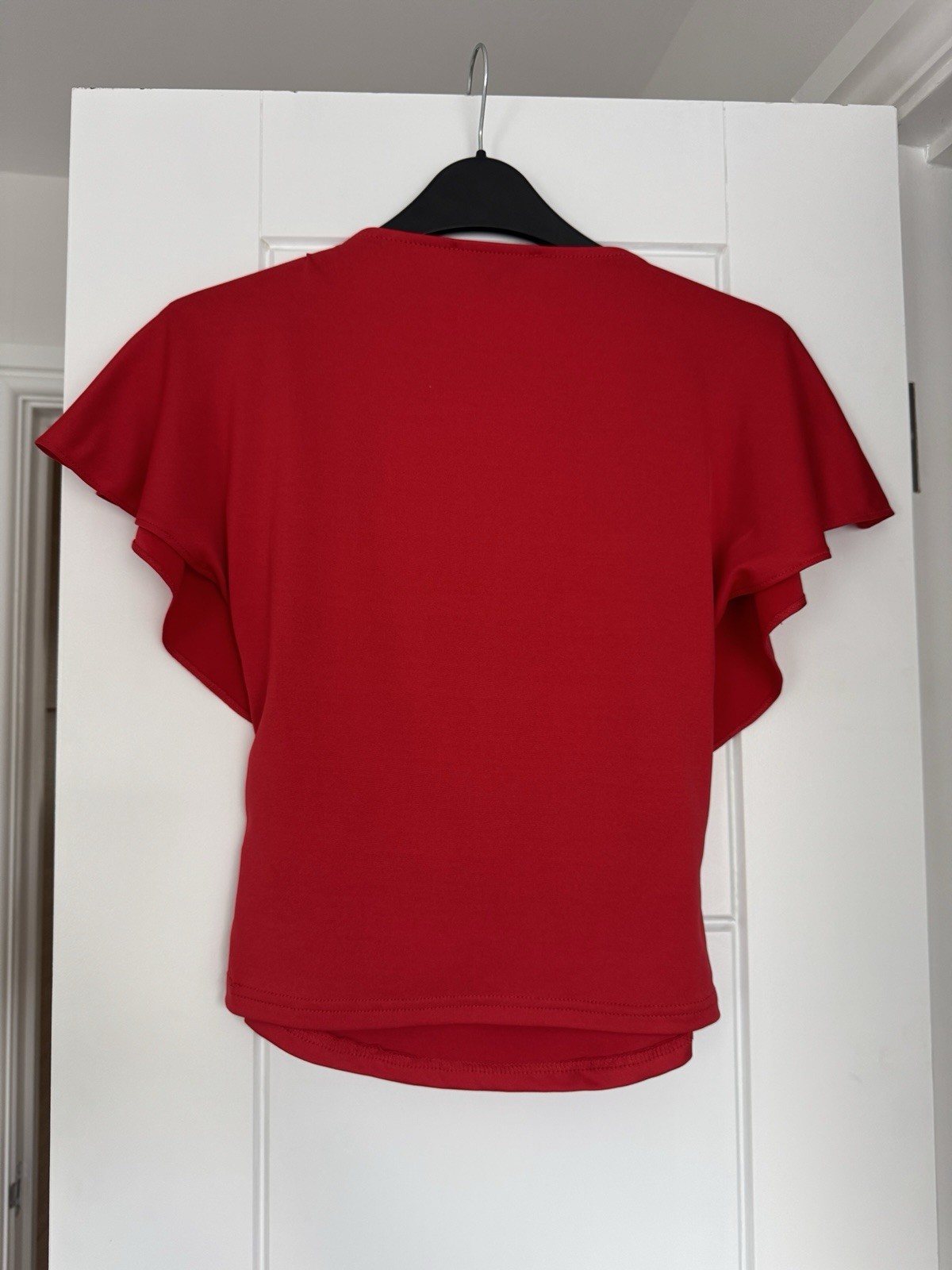 Miss Selfridge Red Flowing Top Size 8