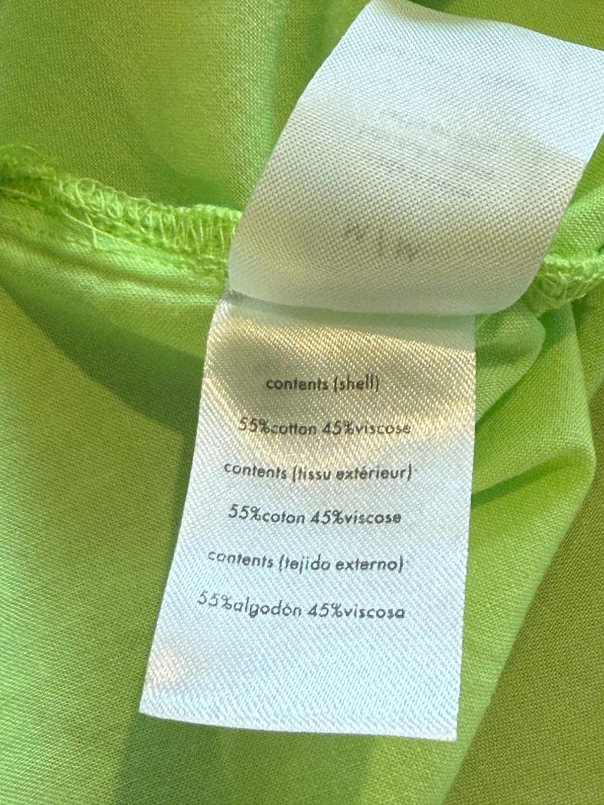 WE WORE WHAT Ruffle Cami Top – Cotton Voile – Sharp Green, Size Medium