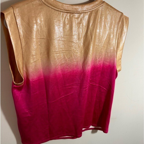 Porridge Muscle Tee Ombré dip dye size M Anthro