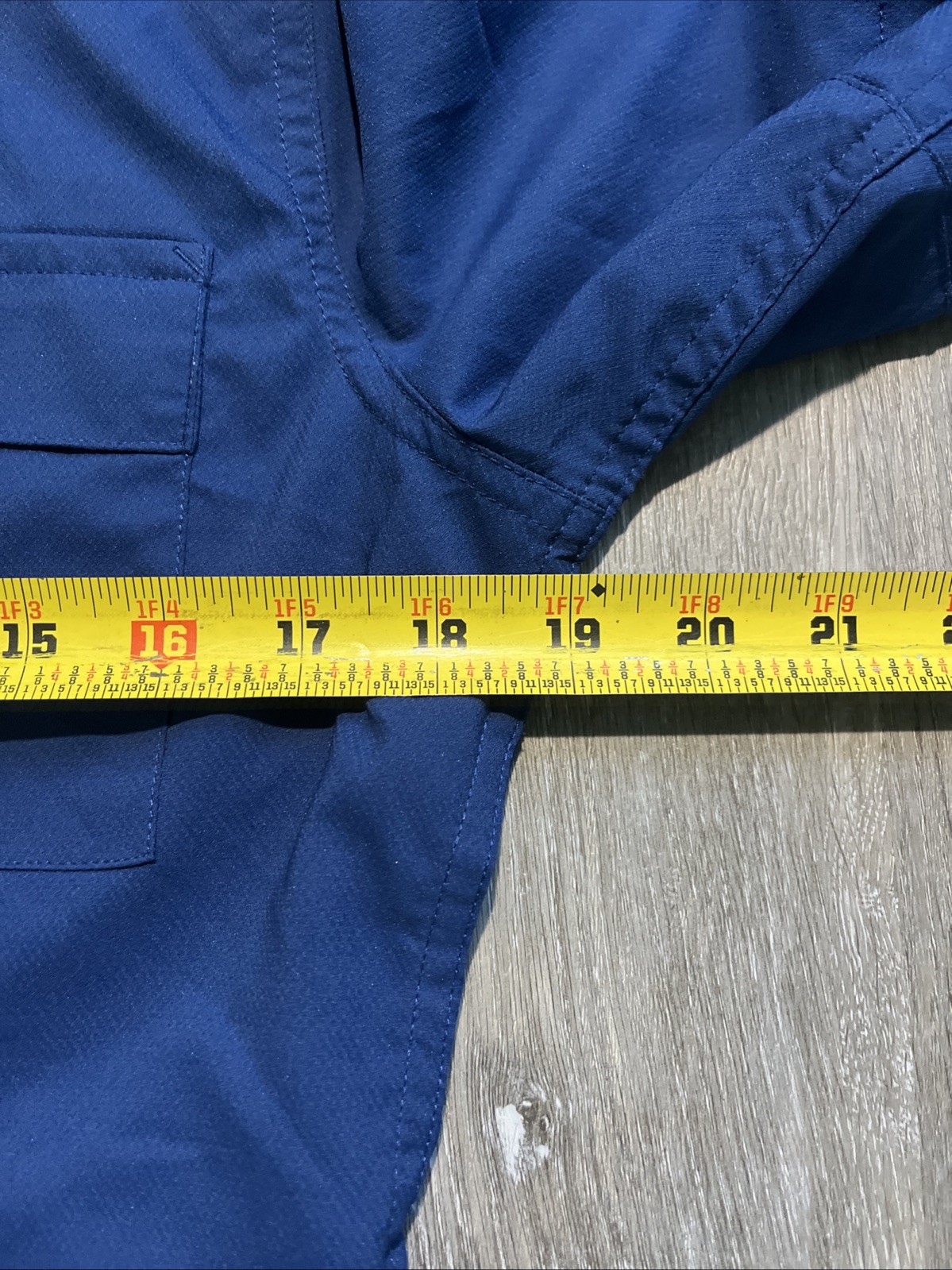 VGC Reel Legends Vented UPF 50+ Roll-Up LS 2 Pocket Stretch BD Shirt BLUE SM $50