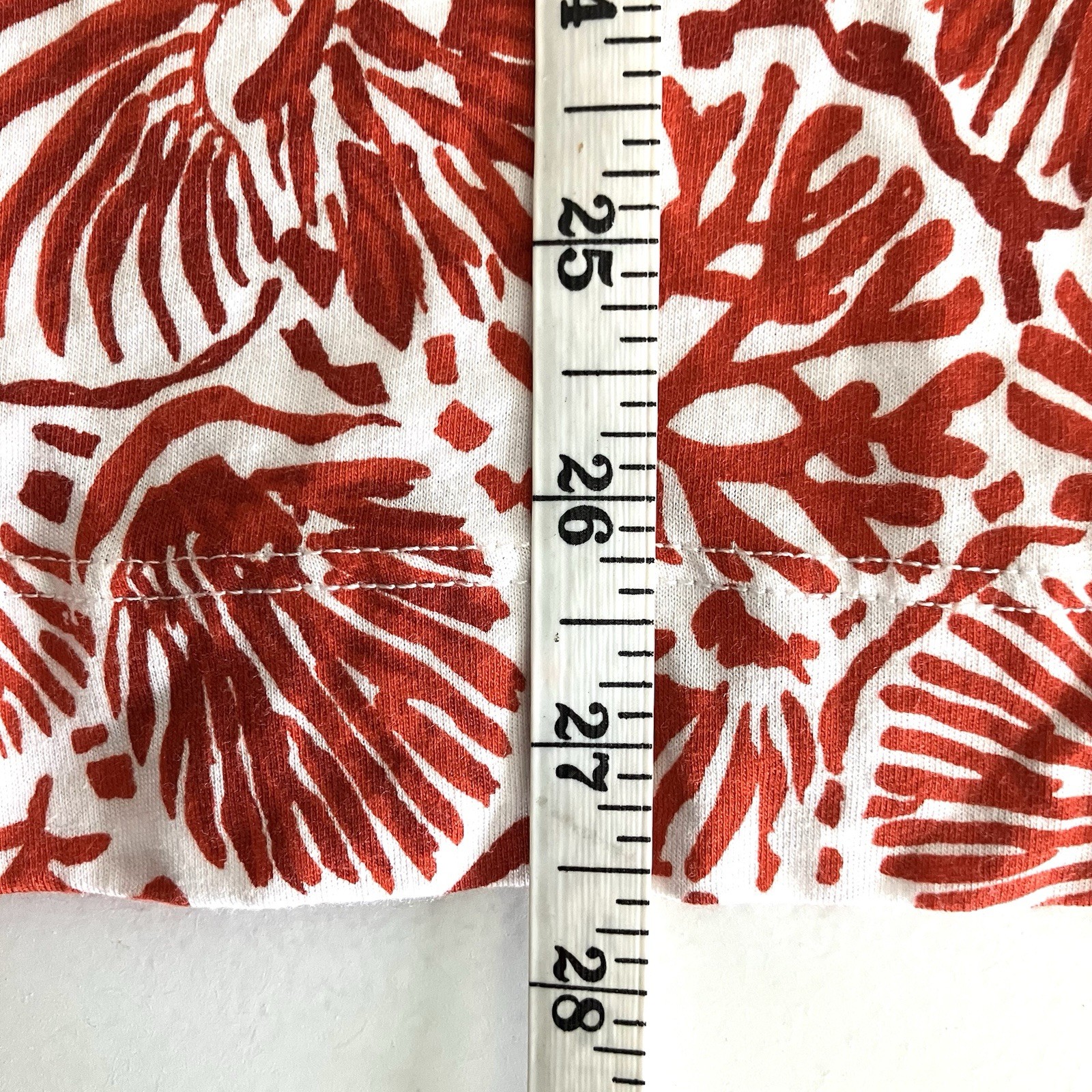 Seasalt Short Sleeved Risso Top Sea Tangle Tomato Red & White Seaweed Size 14