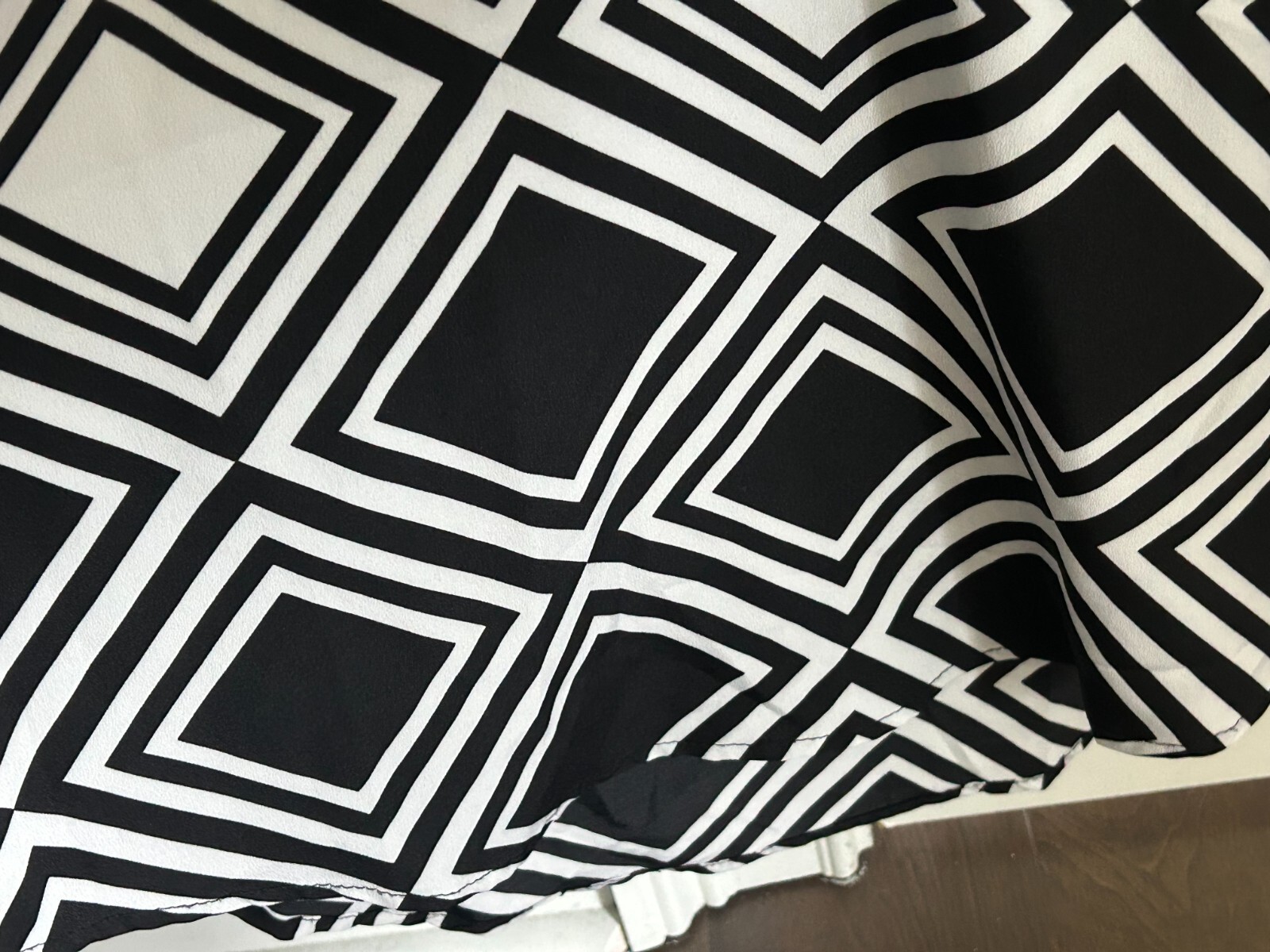 Mud Pie Women’s Black / White Tunic Top Size S Small 4-6