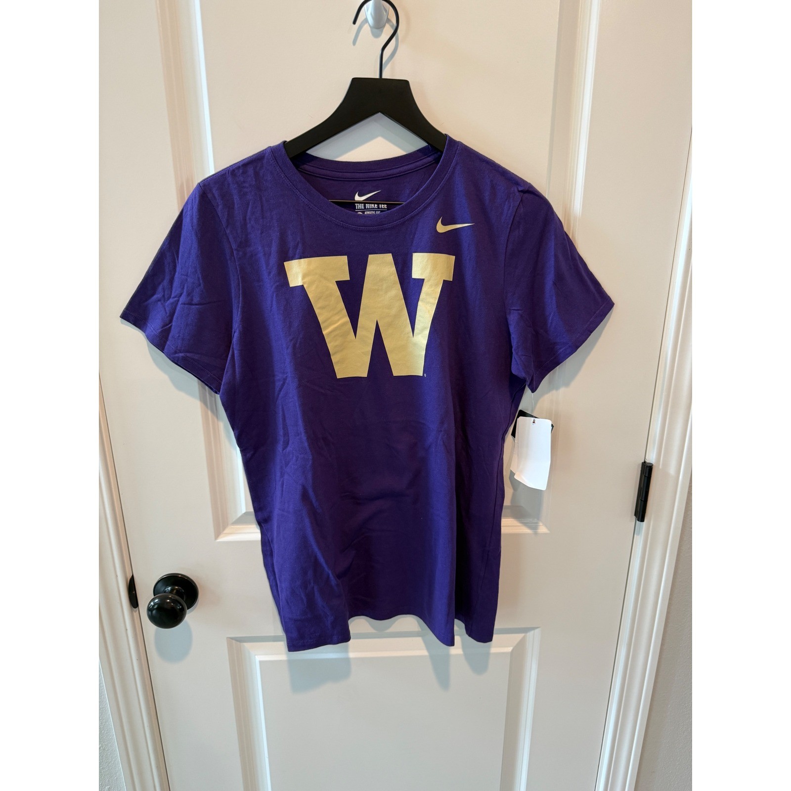Nike University of Washington UW U Dub Huskies Womens XL Purple T-Shirt NWT