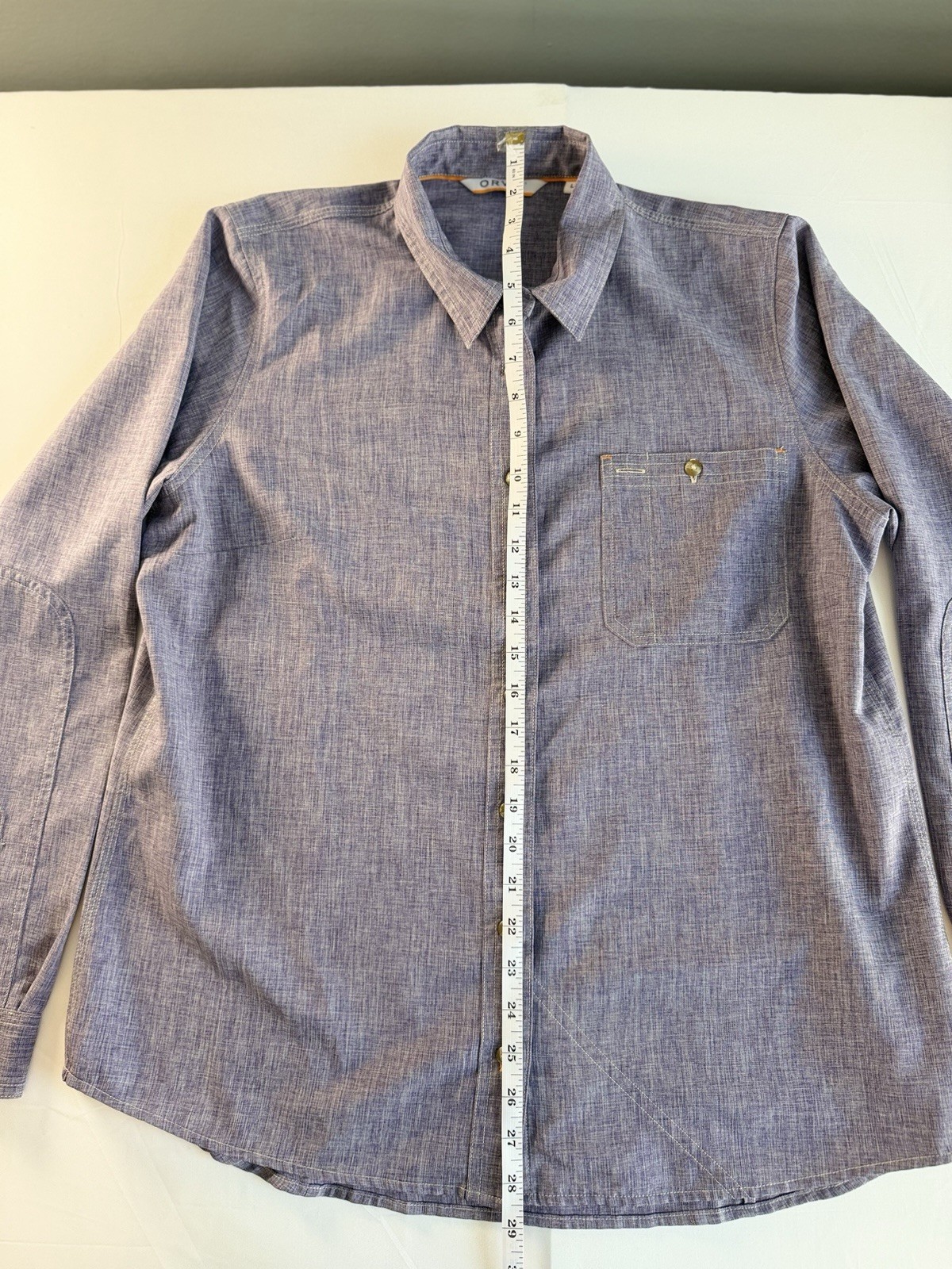 Orvis Women’s Tech Chambray Long-Sleeve Work Shirt. Size Large. Active ,Work
