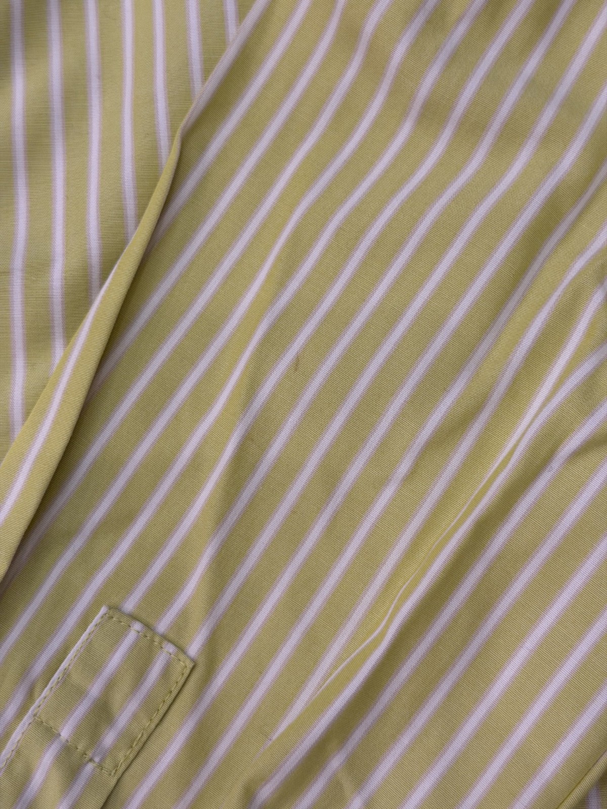 Liz Claiborne Women’s Long Sleeve Button Up Shirt Size Medium Lime Green White