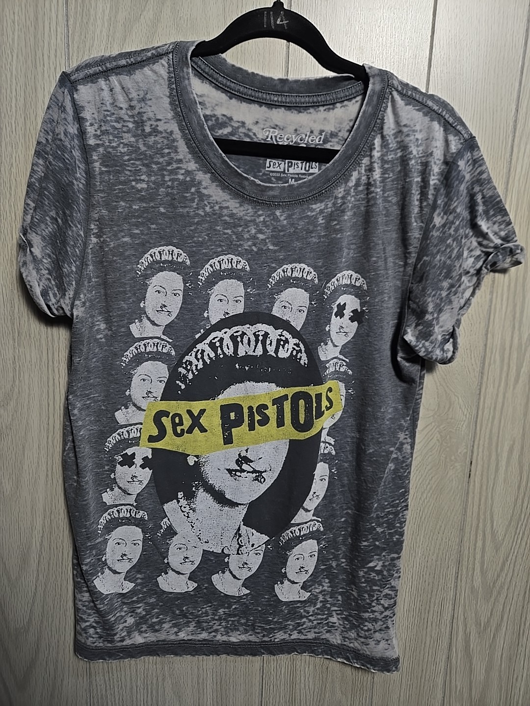 Sex Pistols Shirt Punk Rock Women Medium Recycled Karma God Save The Queen Used
