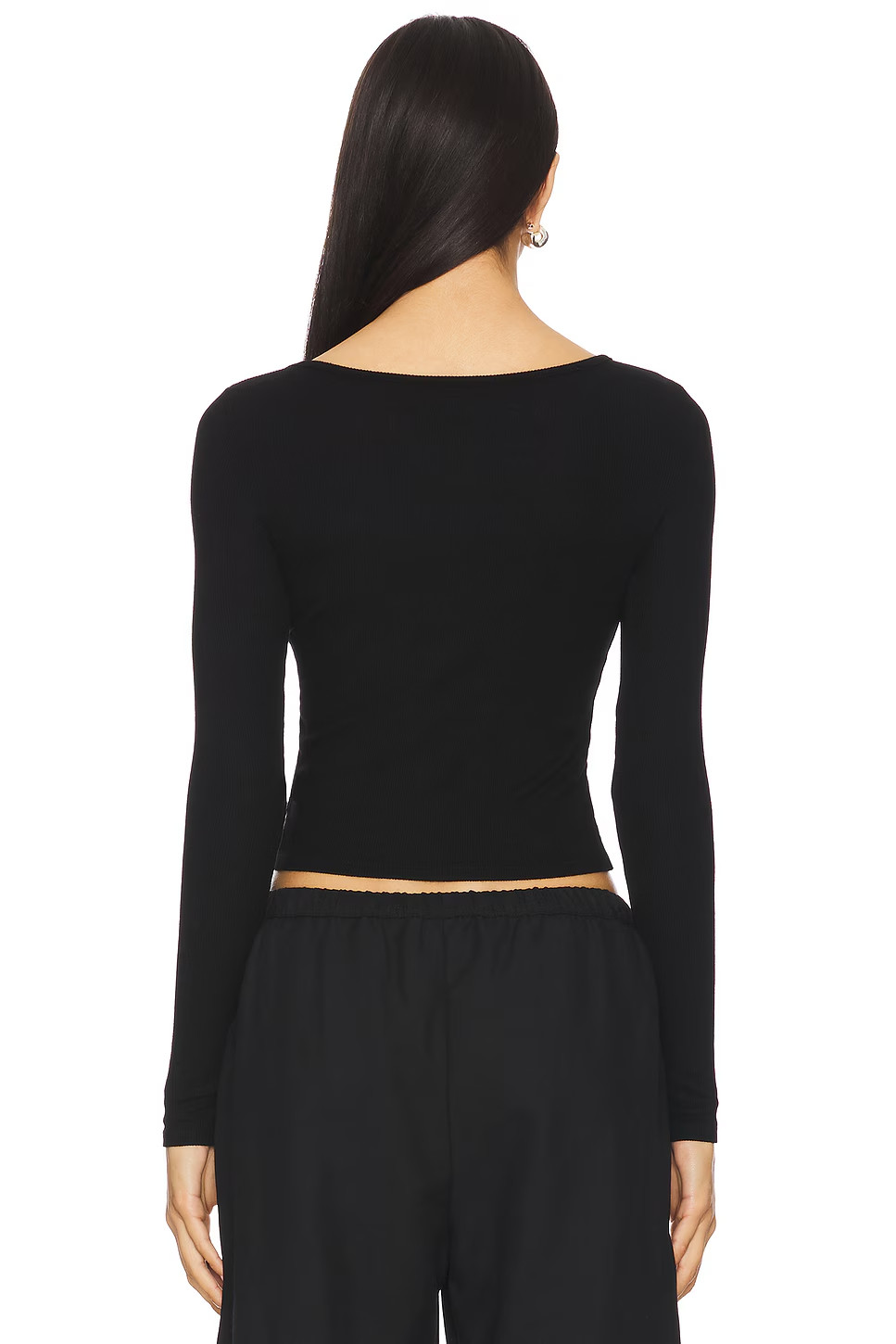 ENZA COSTA Silk Knit Ballet Top Blue M $145 E1 295