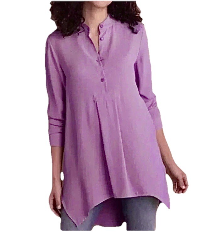 SOFT SURROUNDINGS LAGENLOOK TOP L/XL HI/LO MODAL SPRING CASUAL COASTAL GRANDMA