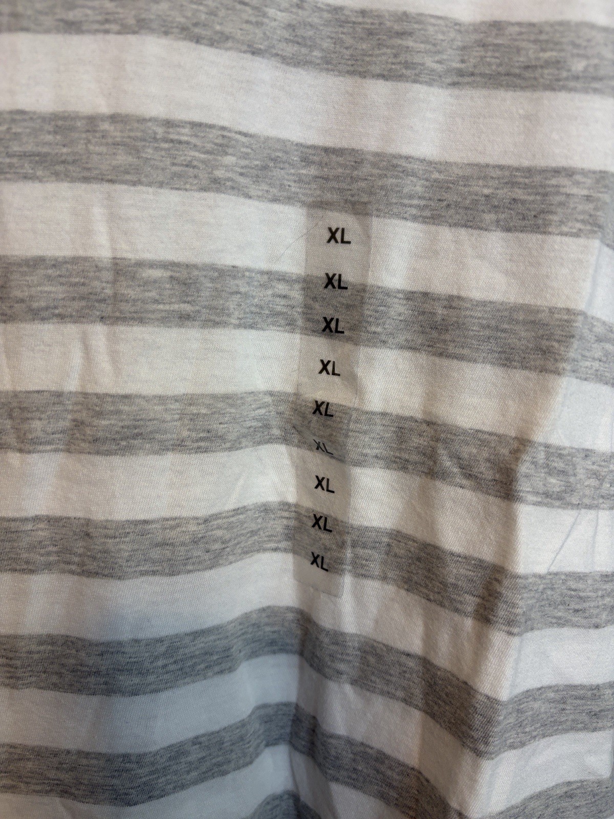 Women’s Polo Ralph Lauren Gray And White Striped V Neck Tee White Pony NWT
