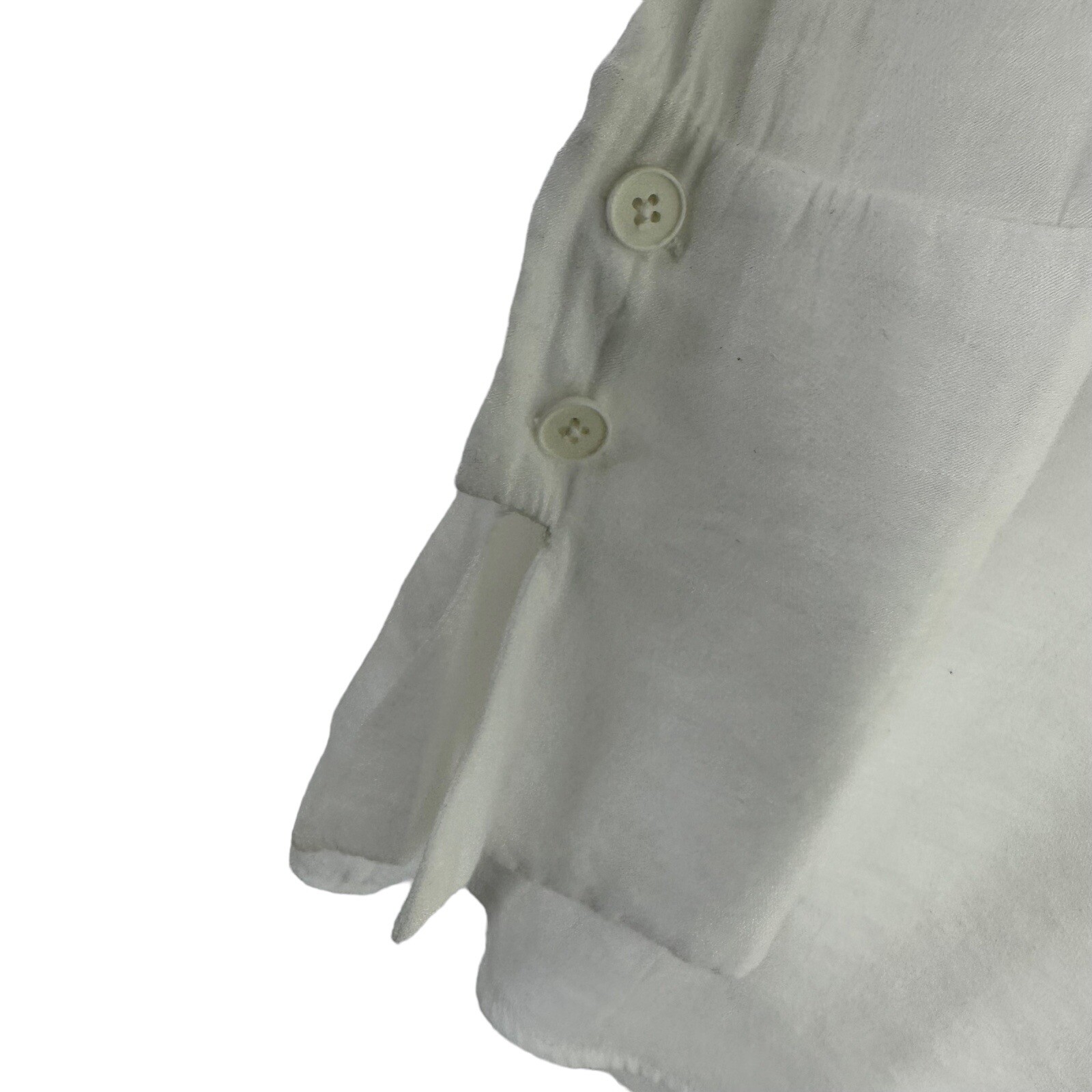 Yigal Azrouel Womens Button Up Blouse Top Size 4 US 10 White Long Dolman Sleeve