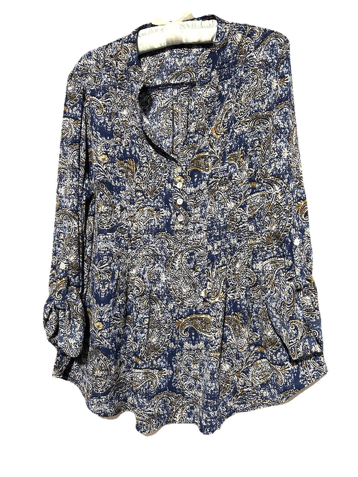 Zac & Rachel Top L Cute Silky Babydoll Floral Cottagecore Fairycore Shirt Blouse