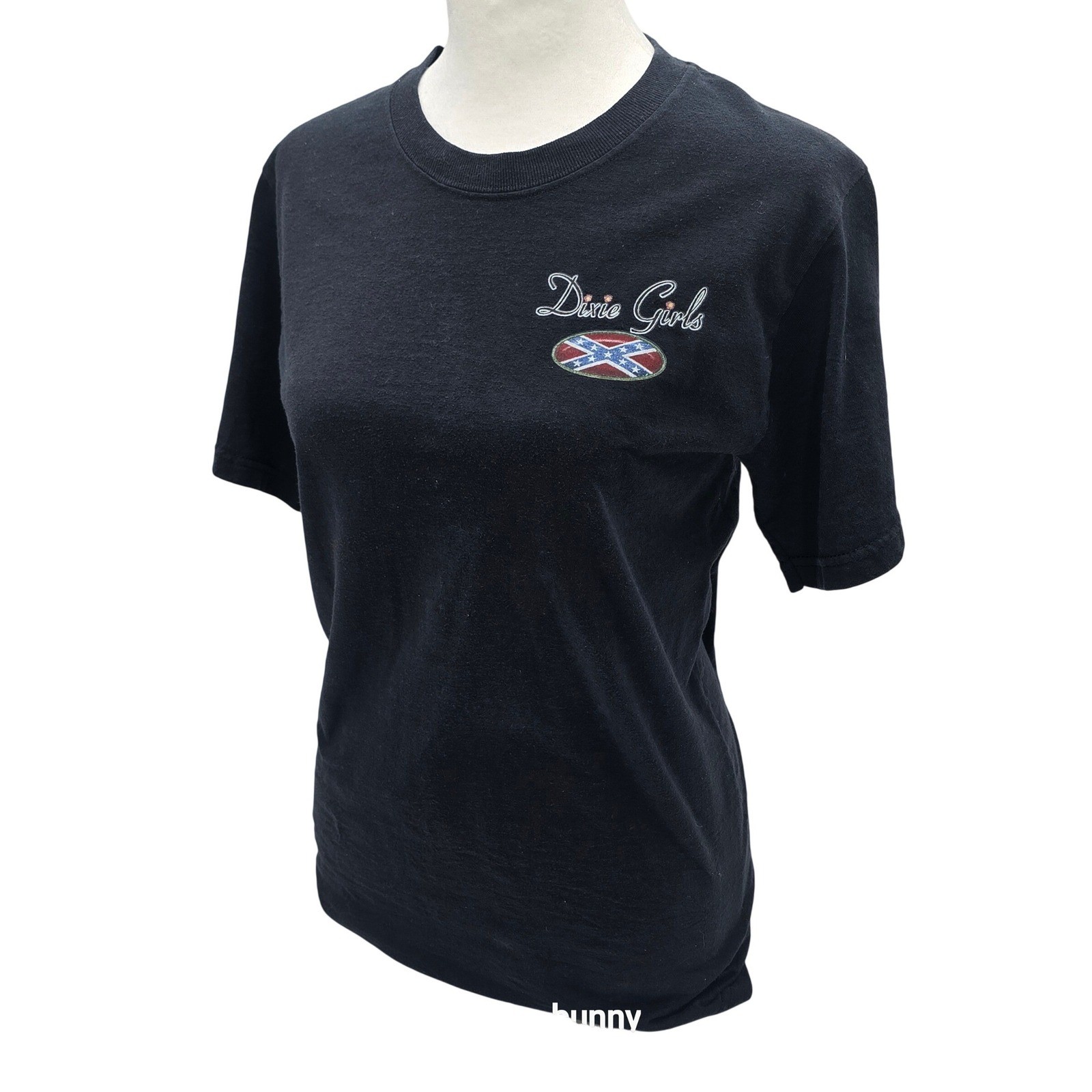 Jerzees Dixie Girls Drive Like A Girl Mud Truck Graphic T-Shirt Black Small