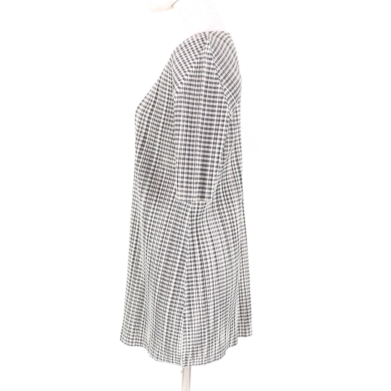 Issey Miyake PLEATS PLEASE Gingham Check Pattern Polyester One Piece – DUTY FREE