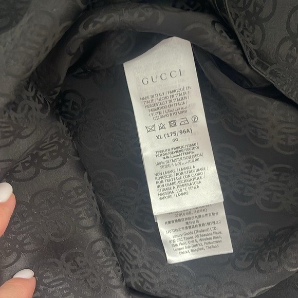 $1,450 New Authentic Gucci G Silk crepe Satin Sleeveless Top XL Extra large sale