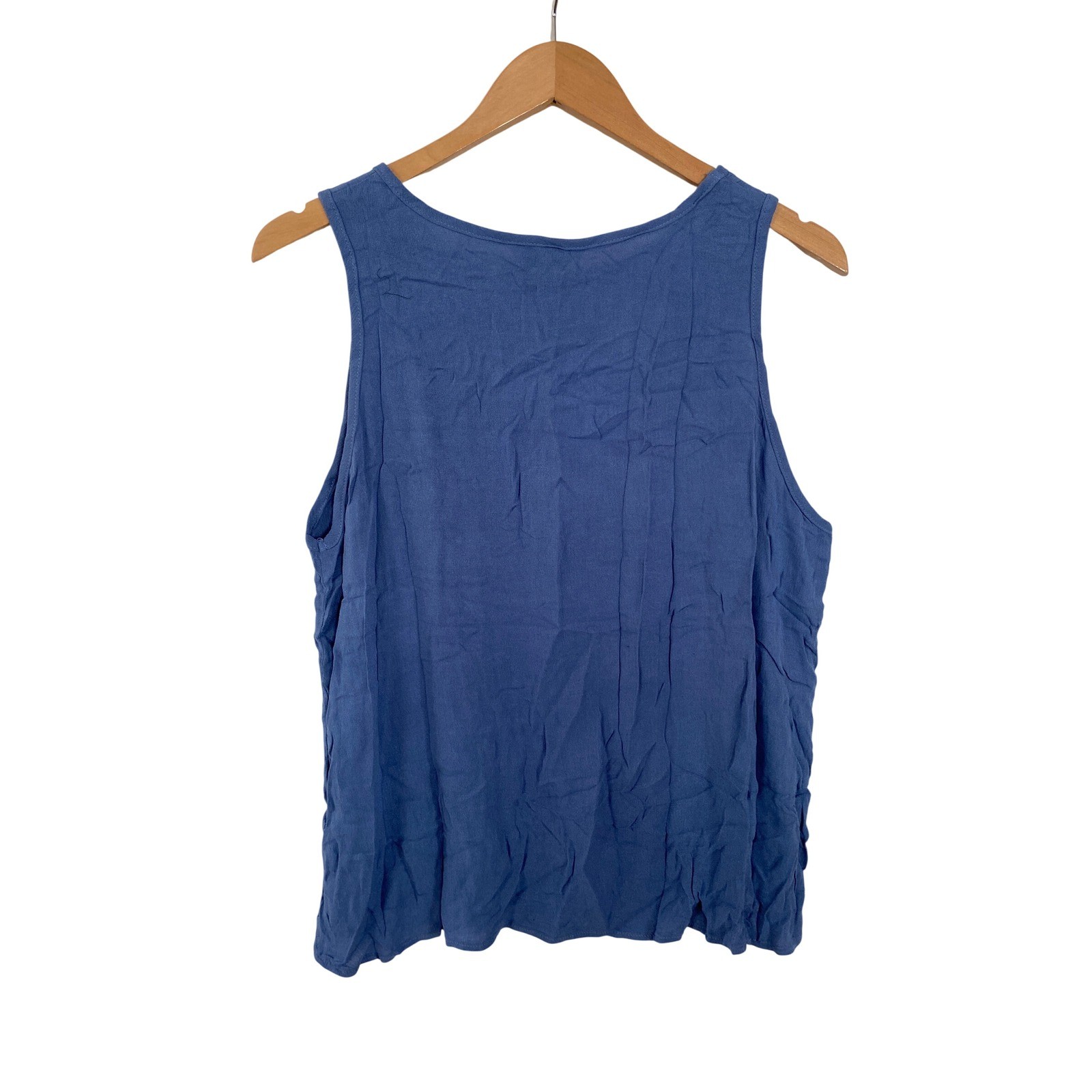 CUPSHE Blue Sleeveless Crew Neck Relaxed Fit Tank Top Womens Medium, NWT