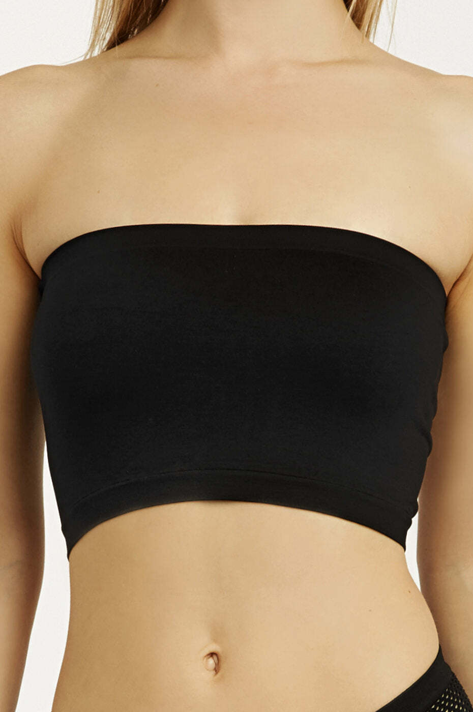 Women Seamless Strapless Bra Bandeau Fits Fashion Tube Top Sports Bra Yoga Shirt