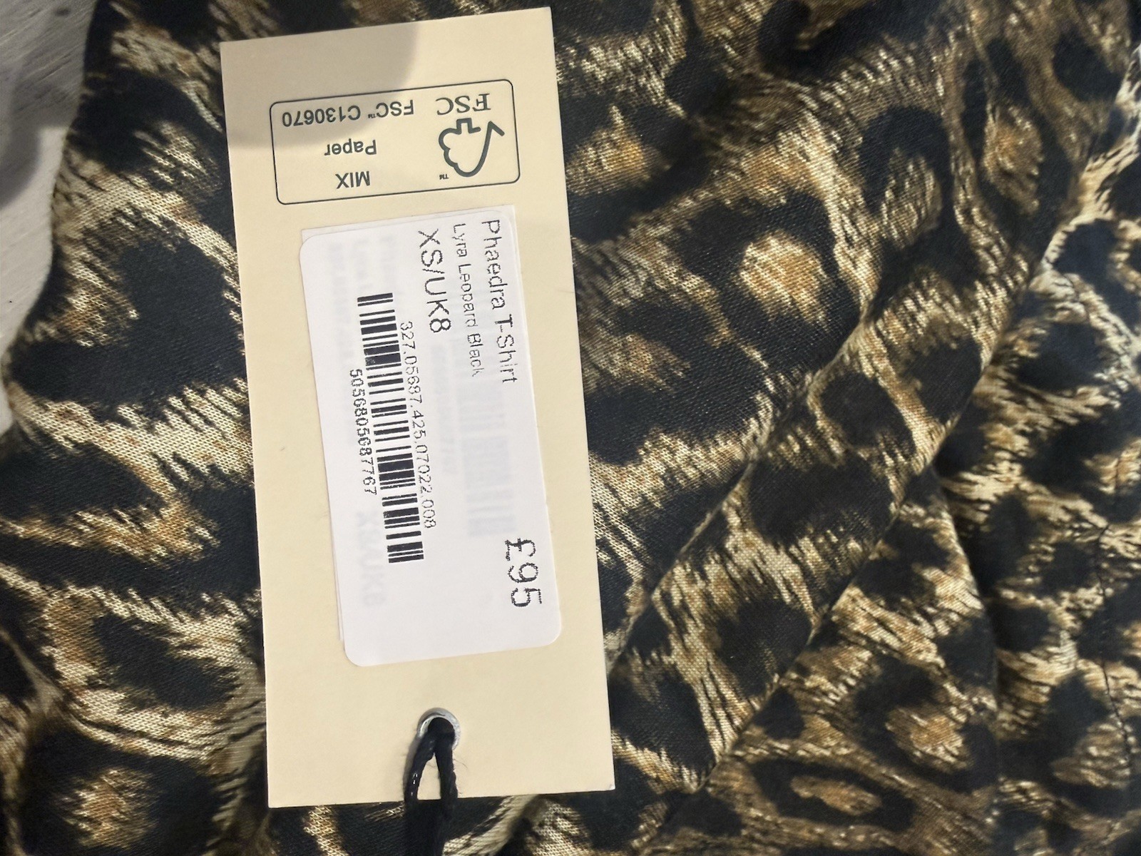 Brand New Rixo leopard Top Size 8/xs