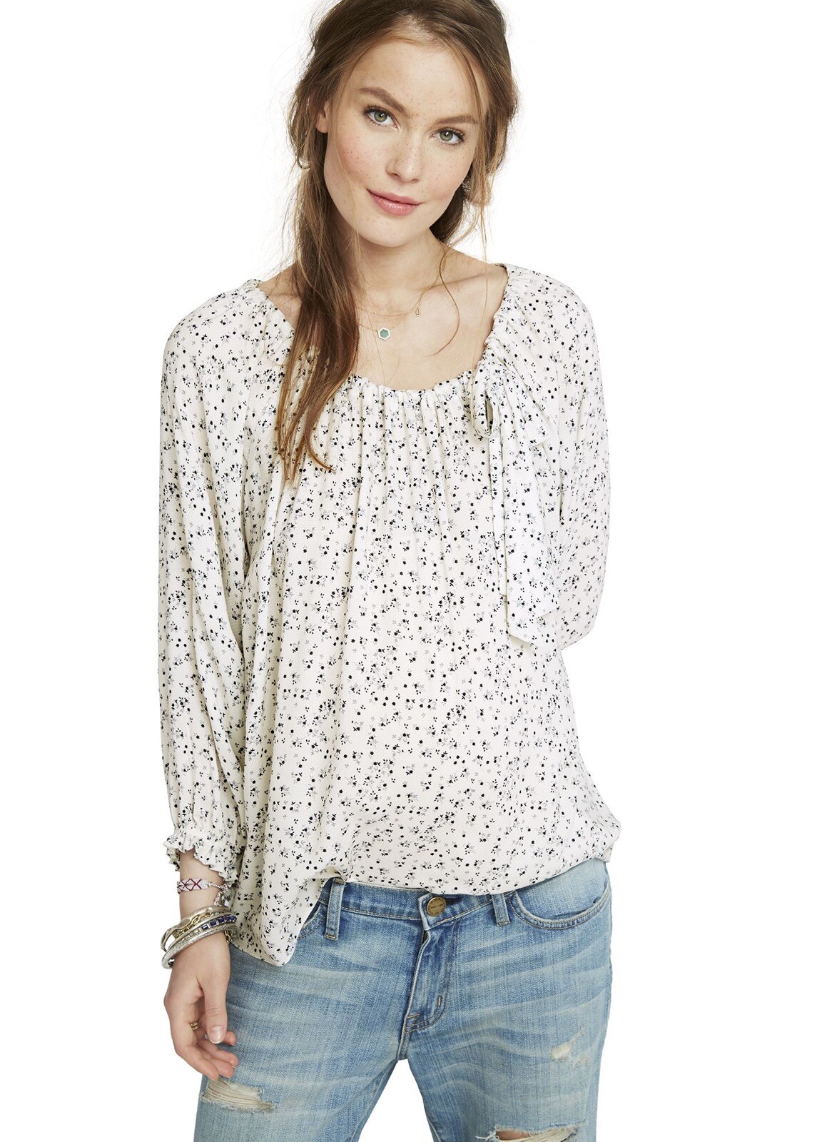 Hatch Maternity Women’s THE LAETITIA BLOUSE Provence Floral Size 1 (S/4-6) NEW