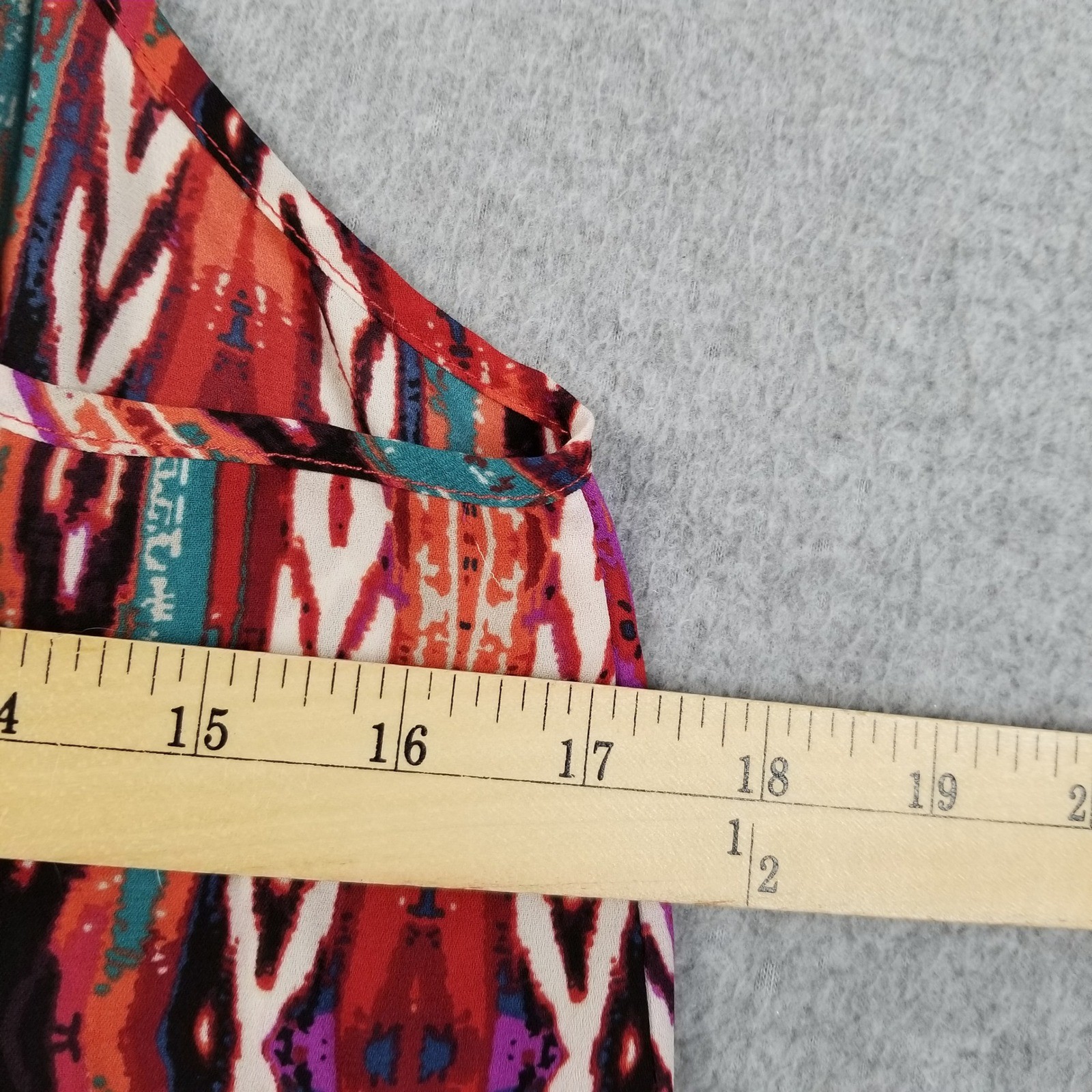 Forever 21 Camisole Tank Top Womens Small S Ikat Tribal Boho Sleeveless Summer