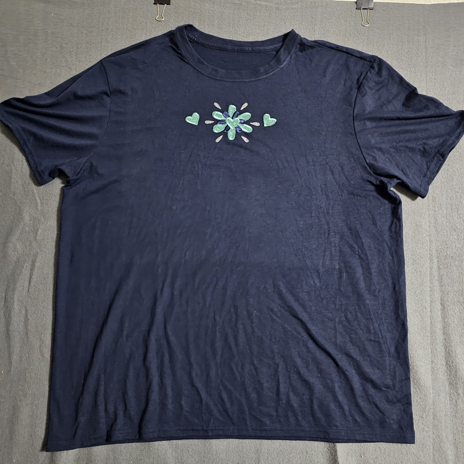 Unbranded 2XL (See Measurments) Home Made Embroidered Women’s Shirt