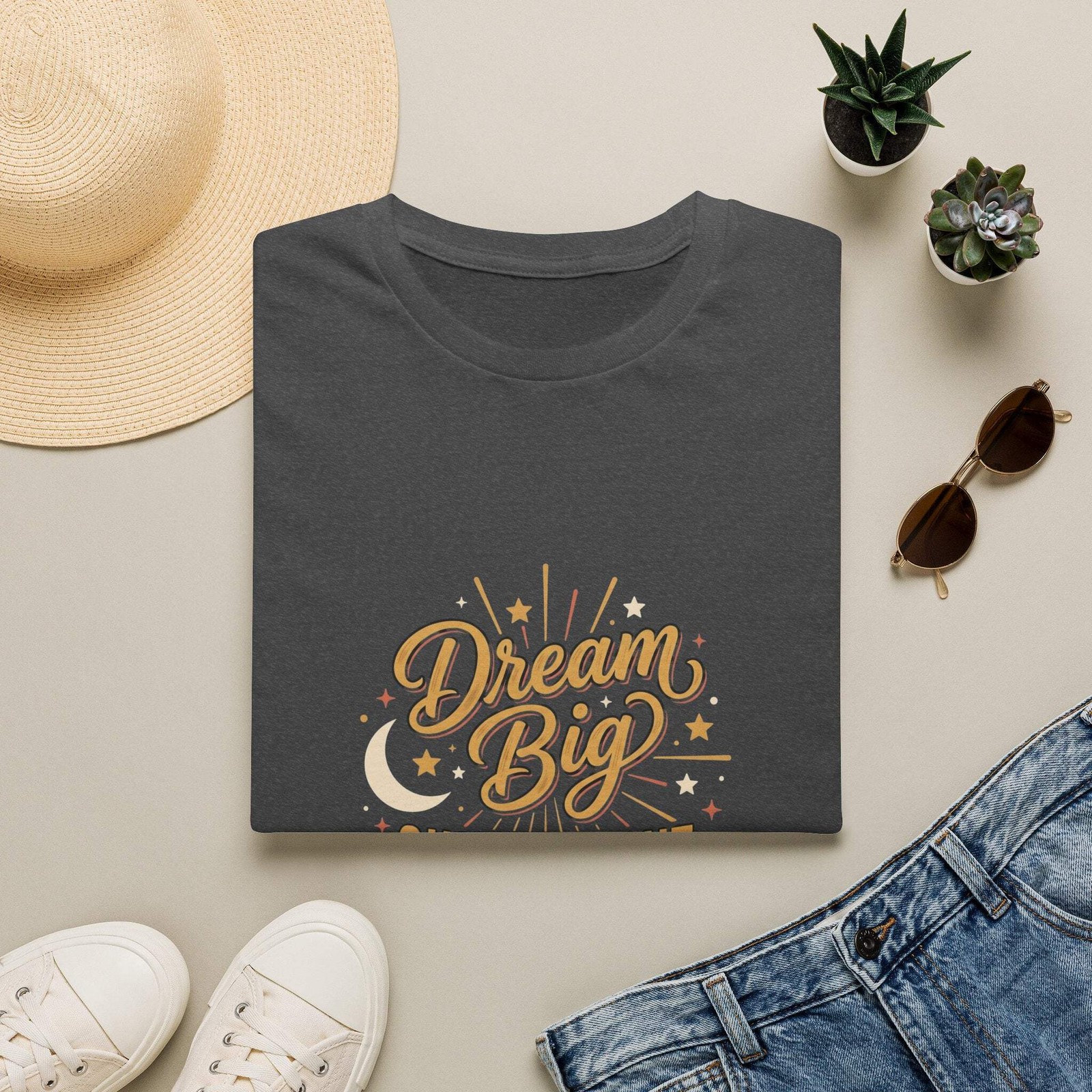 Dream Big Shine Bright T-Shirt — Inspirational Graphic Tee