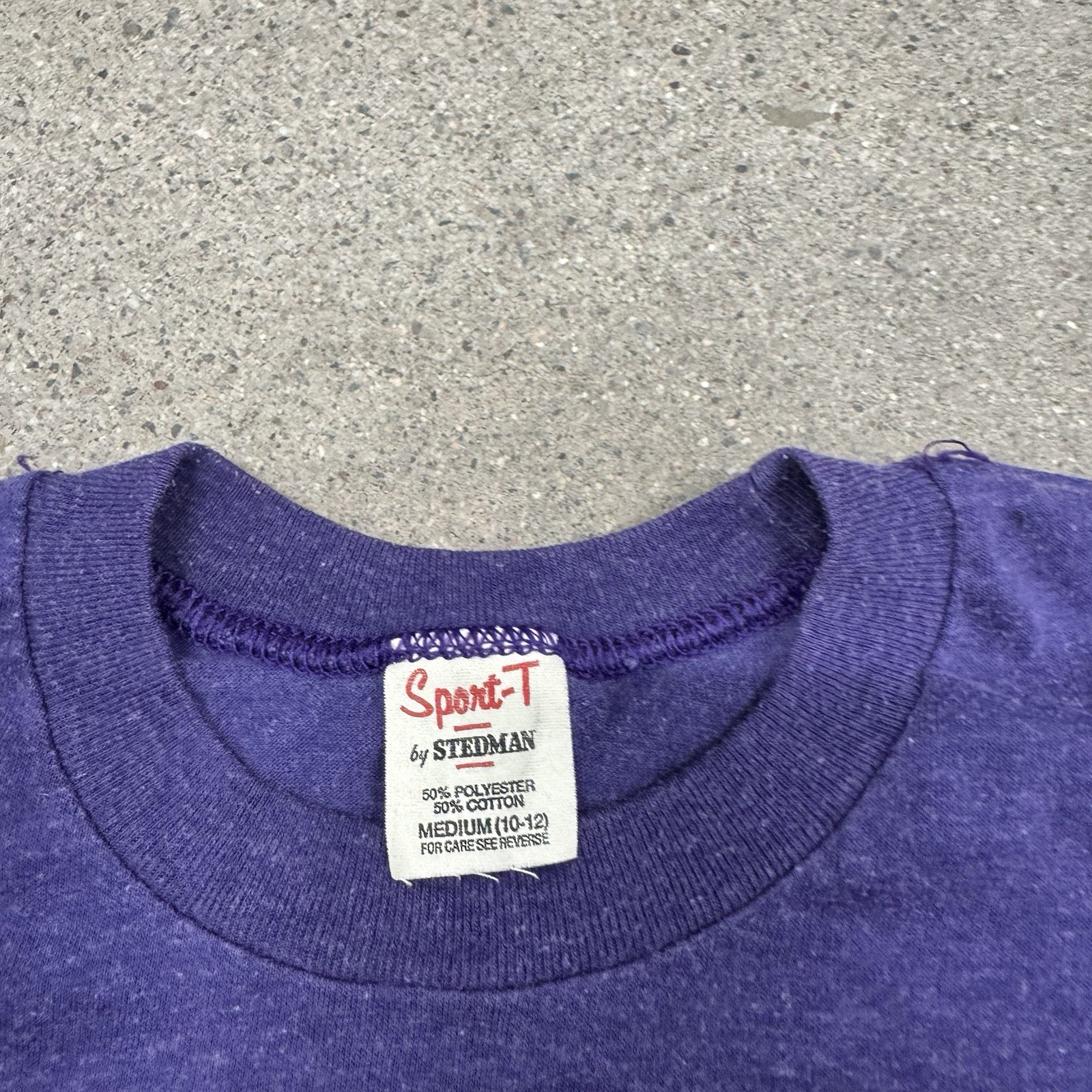 Vintage 70s 80s “Expos” Baby Tee Purple T Shirt Womens Small Grunge