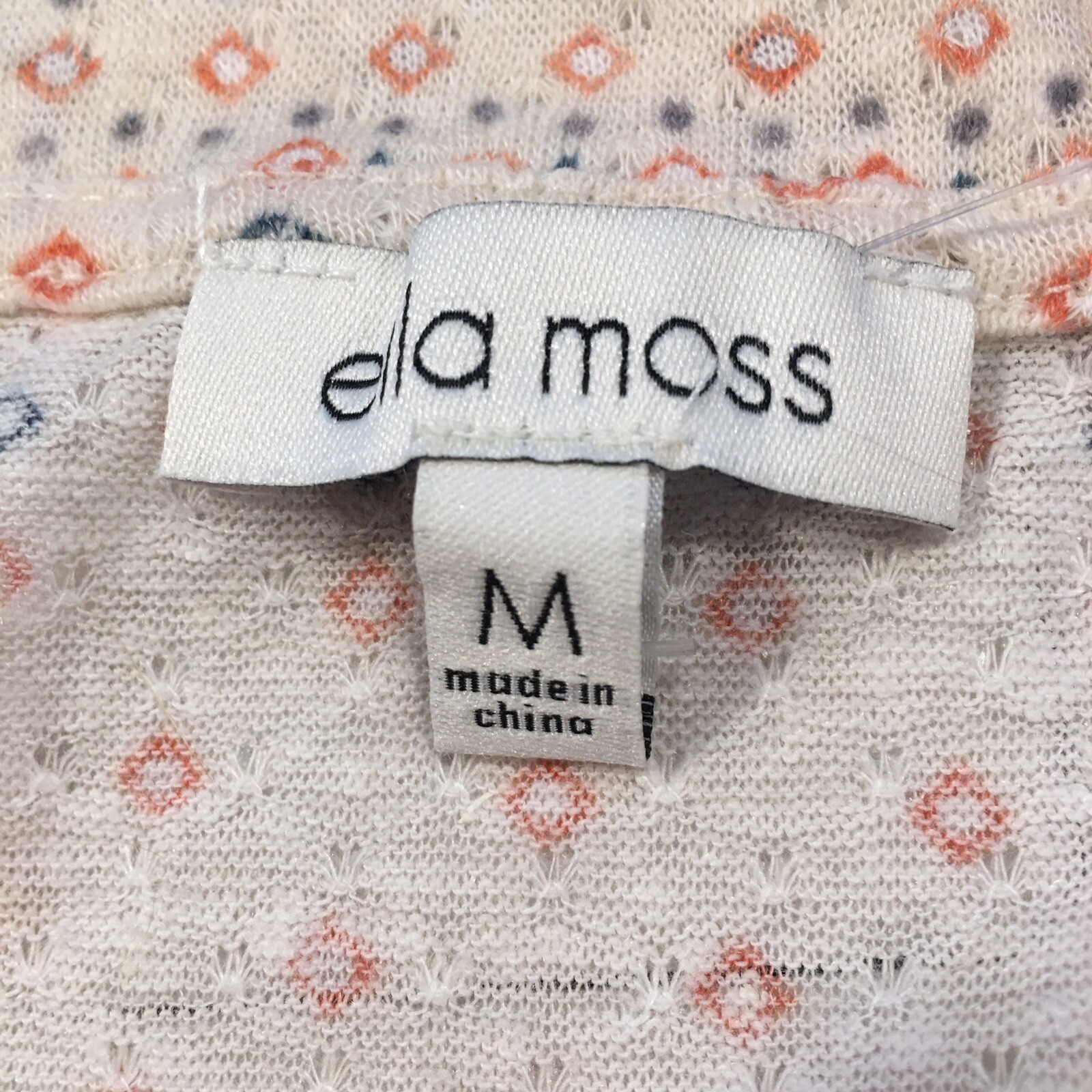 Ella Moss New Junior Size Medium V-Neck Lightweight Boho Top