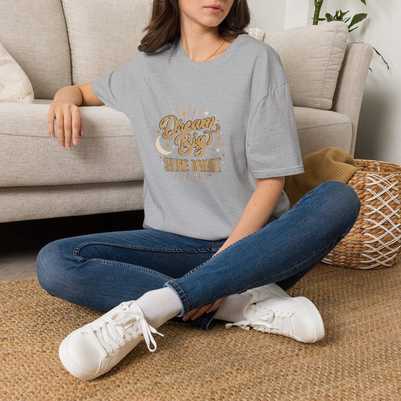 Dream Big Shine Bright T-Shirt — Inspirational Graphic Tee