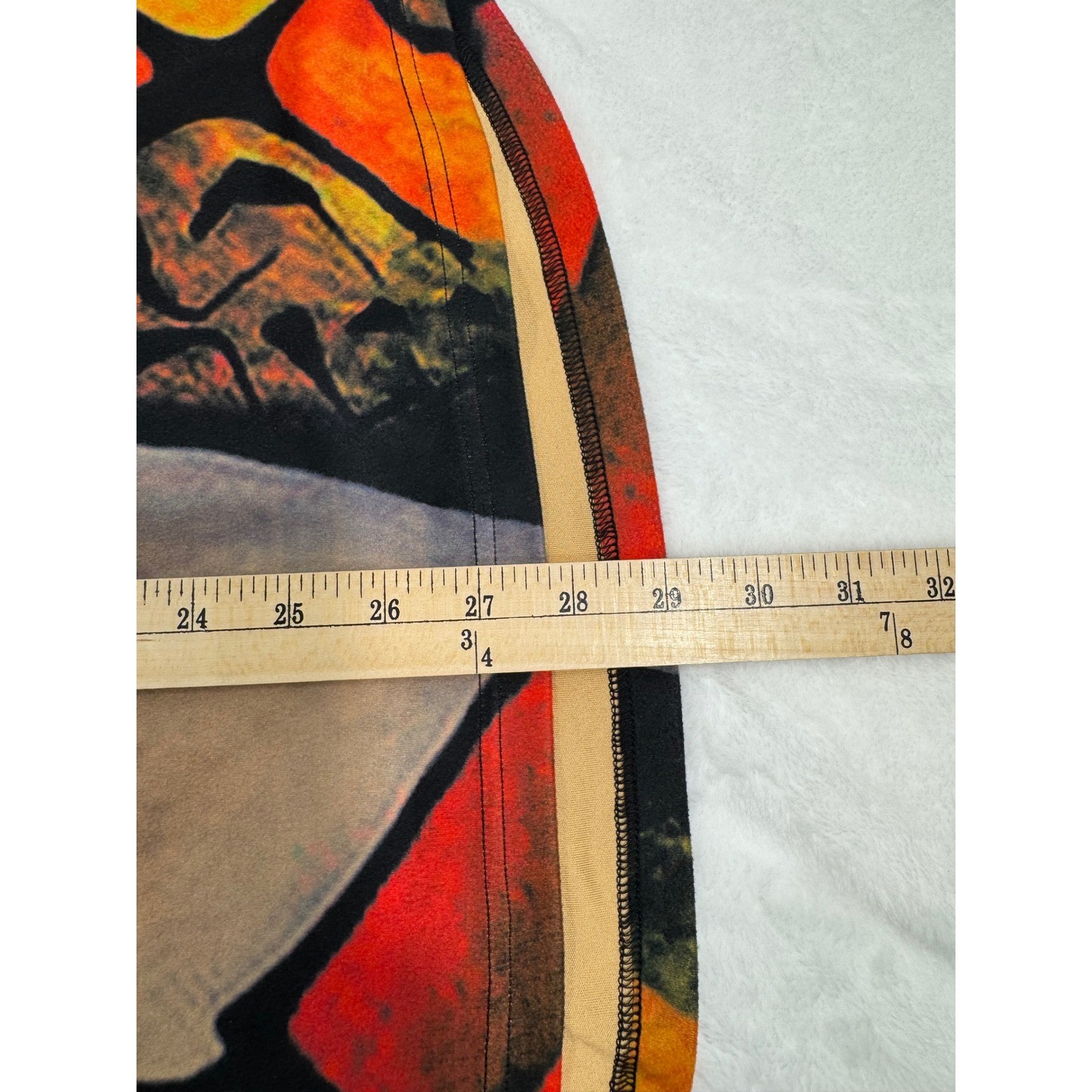New Radzoli Tunic Top Size Small Vibrant Abstract Artsy Print 3/4 Sleeves