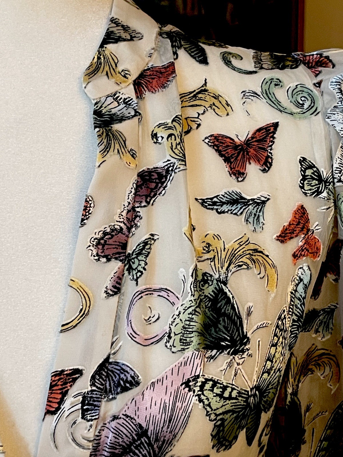 Alice & Olivia Silk Sheila Butterfly Spread Your Wings Blouse NWT Sz Med $425