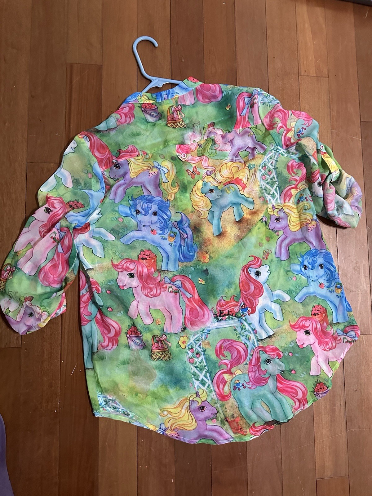 HTF! My Little Pony lightweight Layer Shirt MLP light G1 Adult Blouse Large L