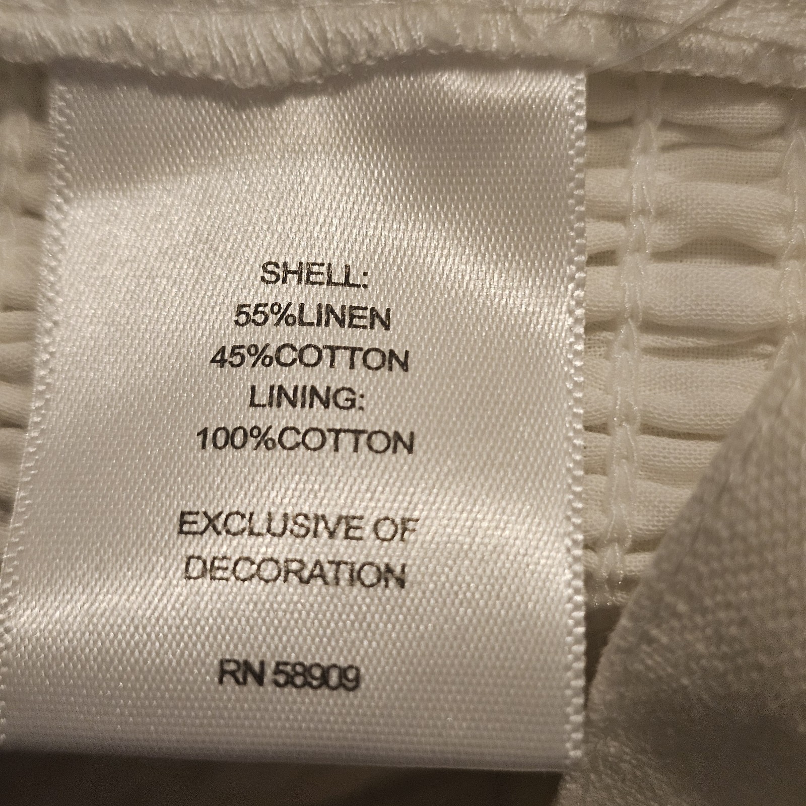 A Loves A Women Tank Top Blouse Large White Linen Cotton Cropped Sleeveless 624