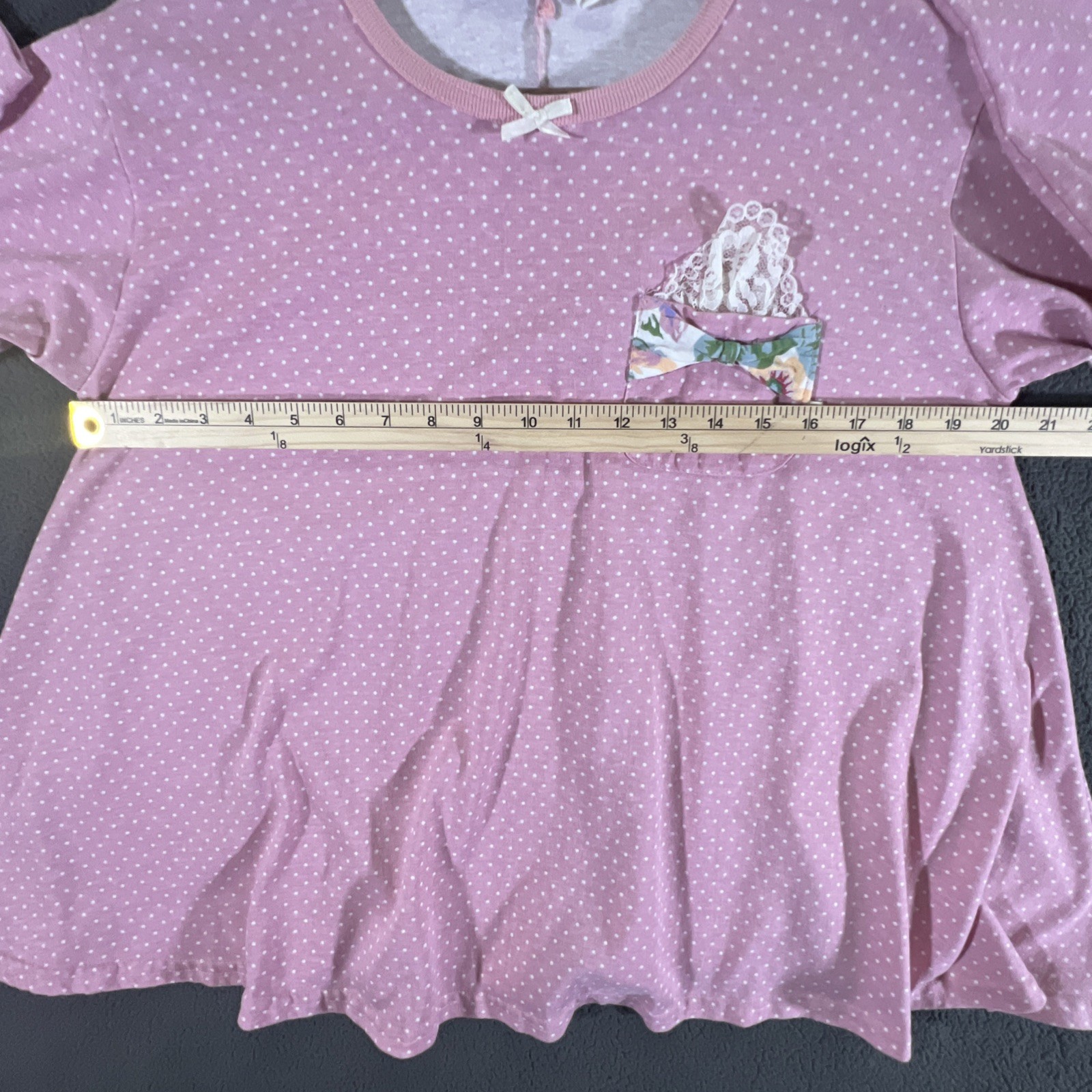 Vintage 90’s Hang Ten Women’s Size Medium Long Sleeve Pink Top Made in USA