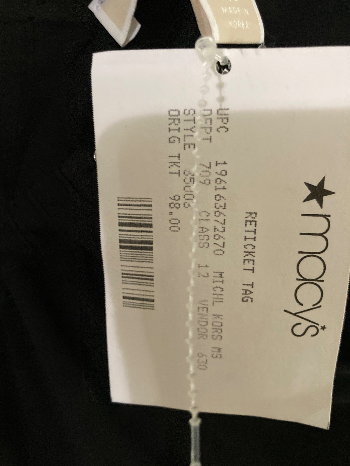 Michael Kors Womens Solid Chain Cutout Top Black Size XS NWT