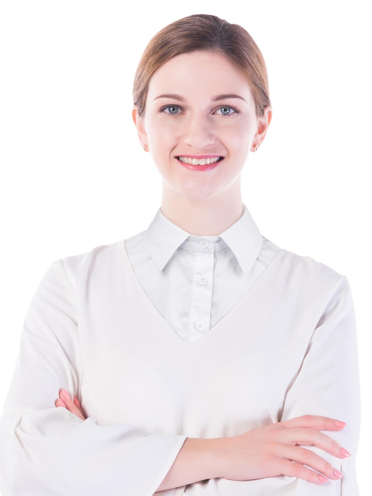 Detachable Dickey Collar Blouse for Women, Fake Half Shirts Faux False Collar…